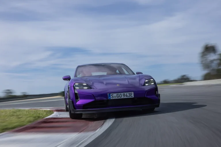 The 2025 Porsche Taycan Turbo GT Races Ahead with Unwavering Performance