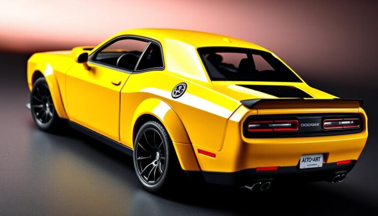 autoart dodge challenger srt hellcat yellow 1-18